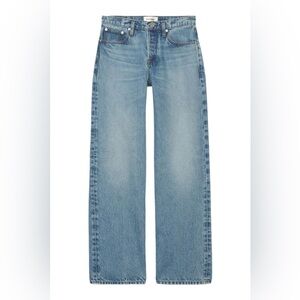 NWOT Frame Slouchy Straight Wide Leg Jeans in Light Blue (Divine) Size 28